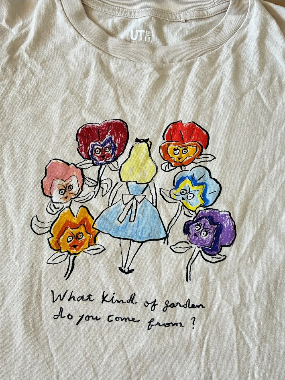 UT Uniqlo Izumi Shiokawa X Alice in Wonderland Short Sleeve Graphic TShirt Large - Picture 5 of 9